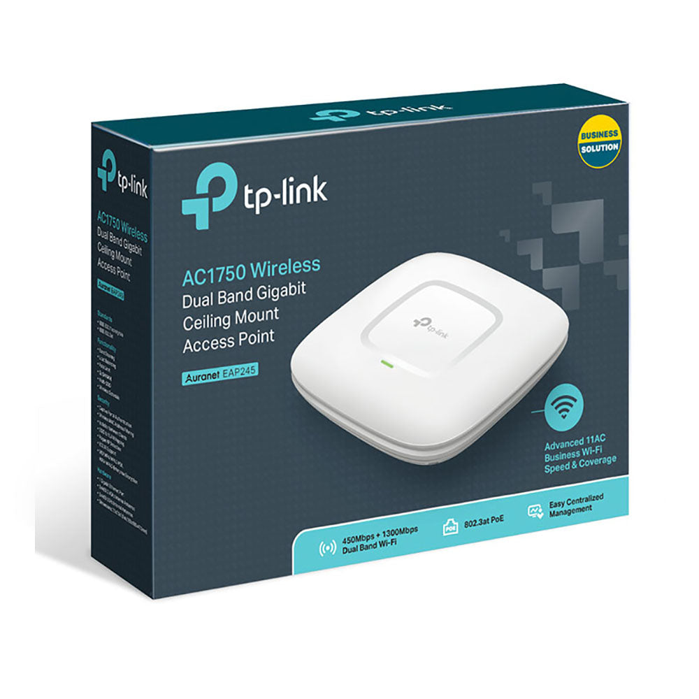 TP-Link EAP245 AC1750 Ceiling Mount Wireless Access Point (4625765040228) TP-Link EAP245 AC1750 Ceiling Mount Wireless Access Point (4625765040228)